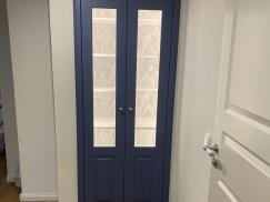 Einbauschrank dunkelblau 