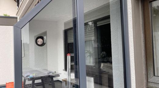 Windschutz aus Glas Terrasse